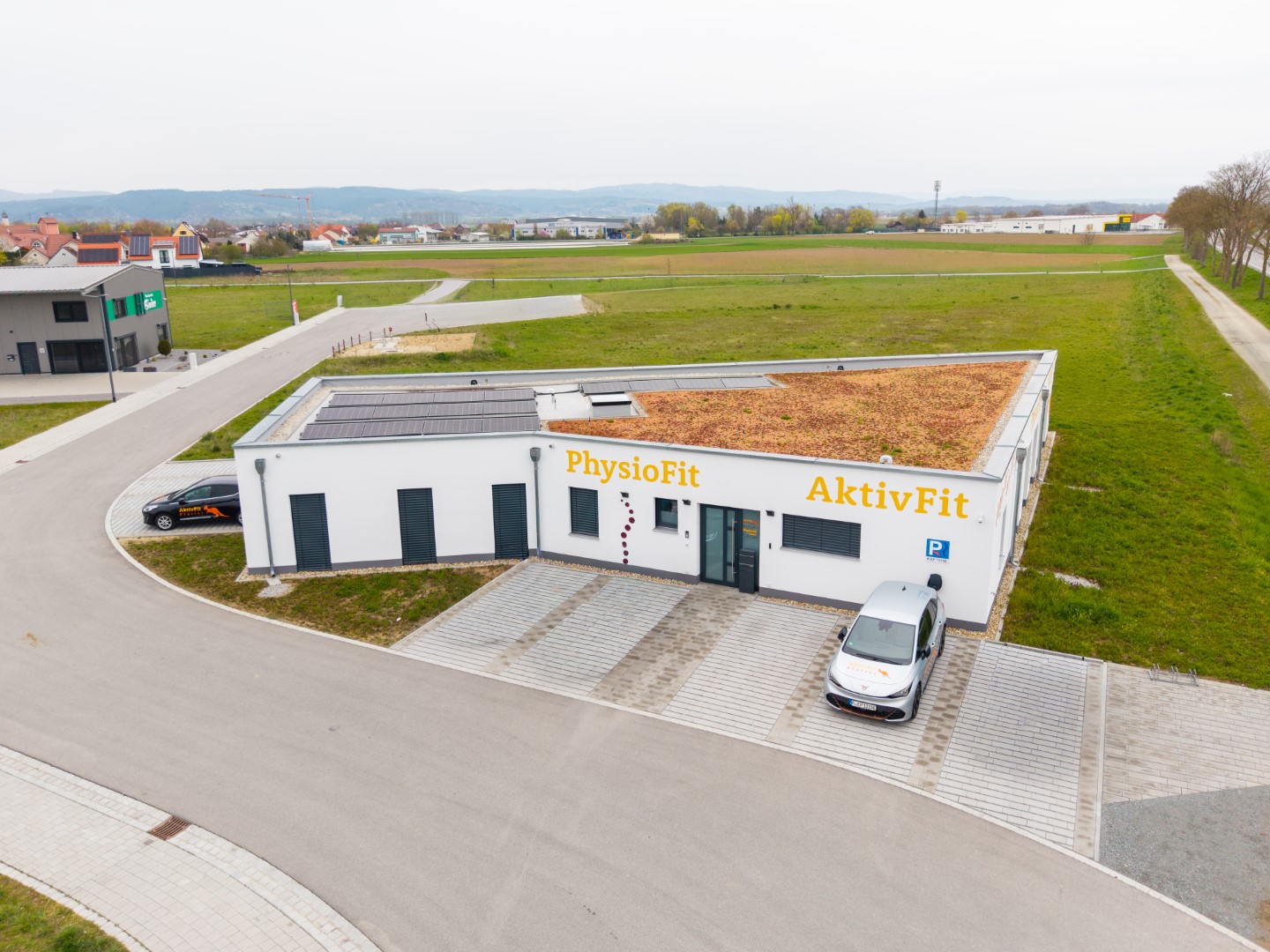 Außenaufnahme Gewerbeimmobilie Freyung-Grafenau Drohnenfotografie